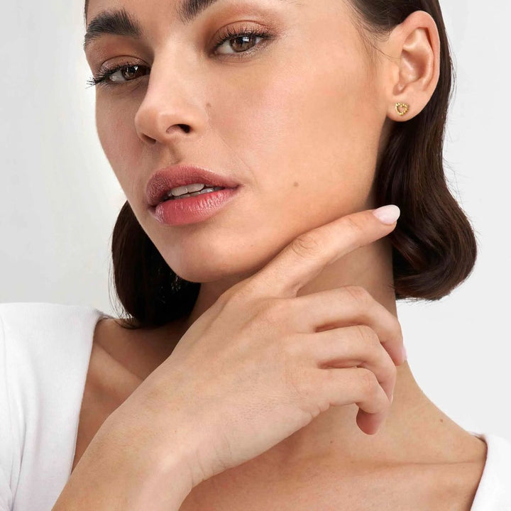 Nomination Gold Open Heart Stud Earrings - MococoNomination240506/0088033497540584Earrings