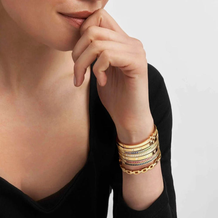Nomination Gold Pretty CZ Pave Heart Bangle Bracelet - MococoNomination029512/0068033497552556Bracelets