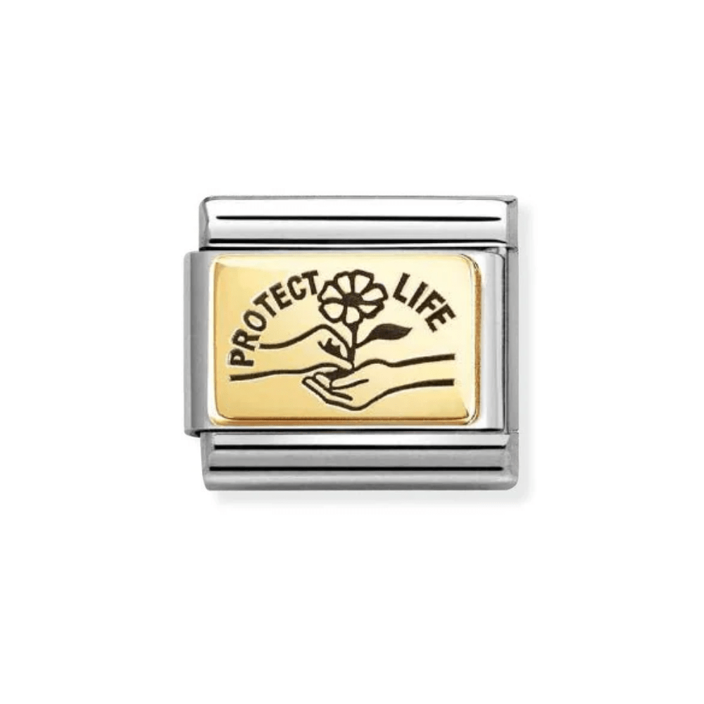 Nomination Gold Protect Life Charm - MococoNomination030166/668033497568274Charms