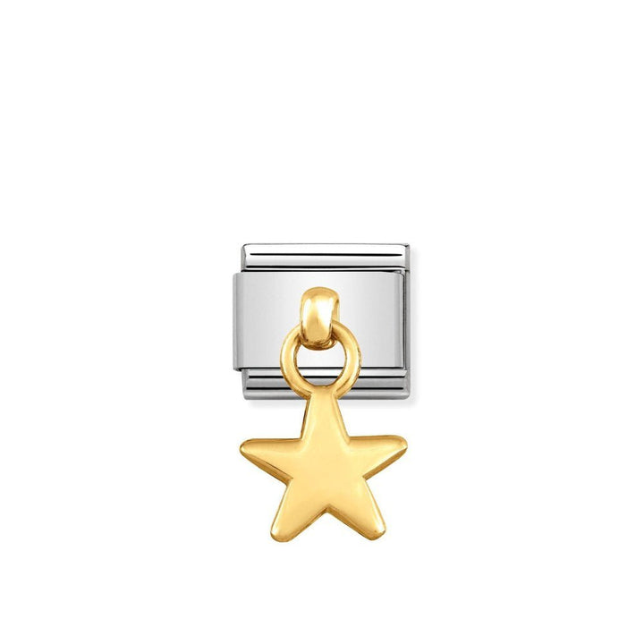 Nomination Gold Star Dangle Charm - MococoNomination031800/058033497384508Charms