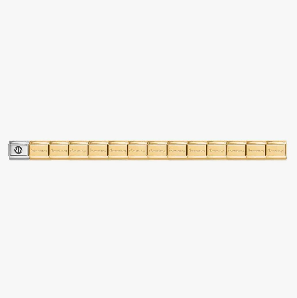 Nomination Gold Starter Bracelet With 18ct Gold Nanny Charm - MococoNominationBracelets