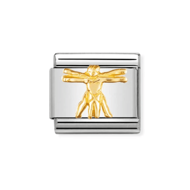 Nomination Gold Vitruvian Man Charm - MococoNomination030122/378033497104502Charms