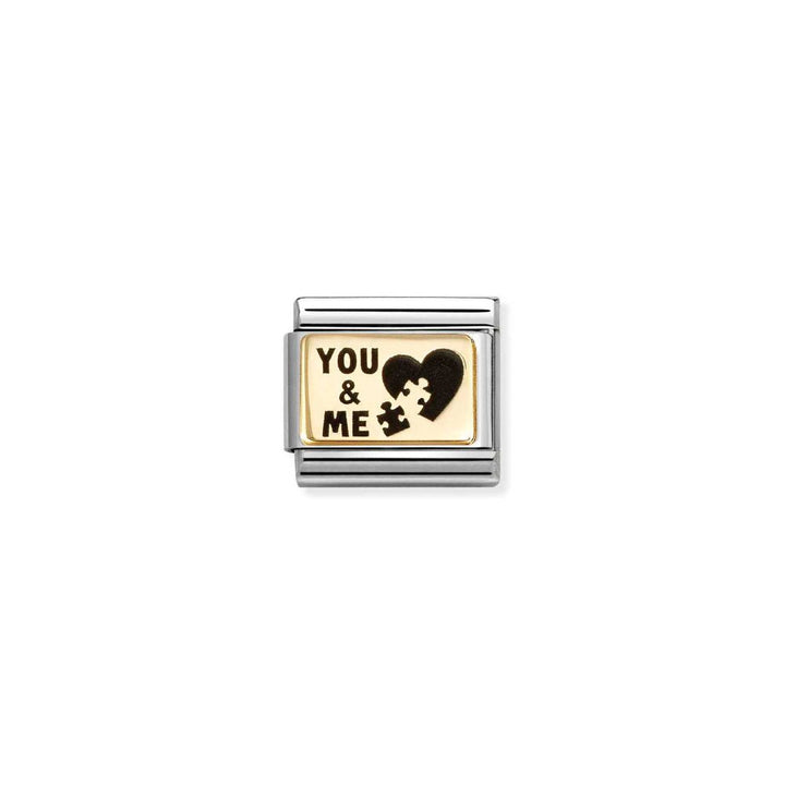 Nomination Gold You &amp; Me Puzzle Charm - MococoNomination030166/718033497568328Charms