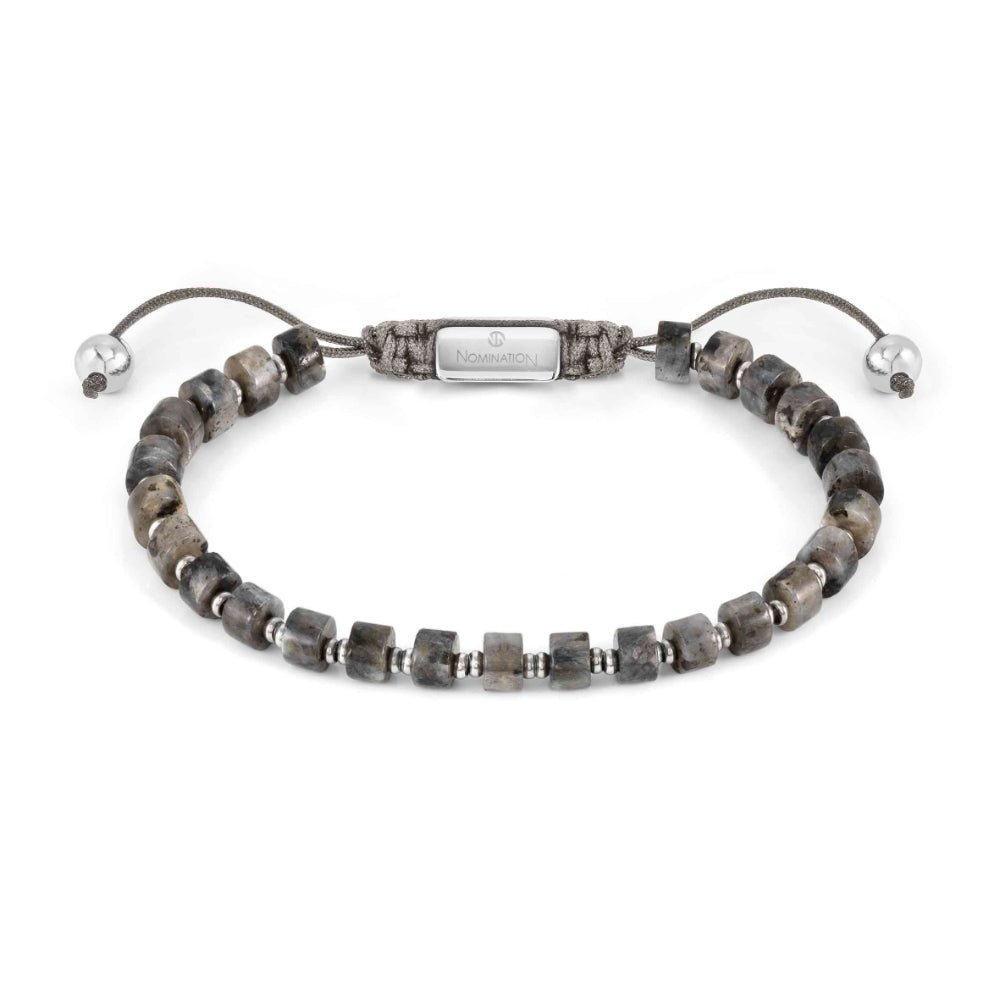 Nomination Grey Instinctstyle with Stones Jasper Mens Bracelet - MococoNomination027926/0818033497531056Bracelets