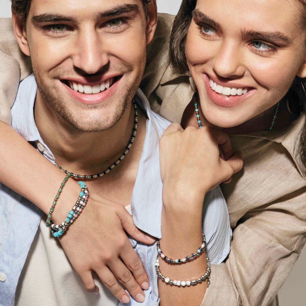 Nomination Instinctstyle Sea Edition with Nuggets and Natural Stones (Large) Mix 3 Bracelet - MococoNomination027932/0638033497561008Bracelets