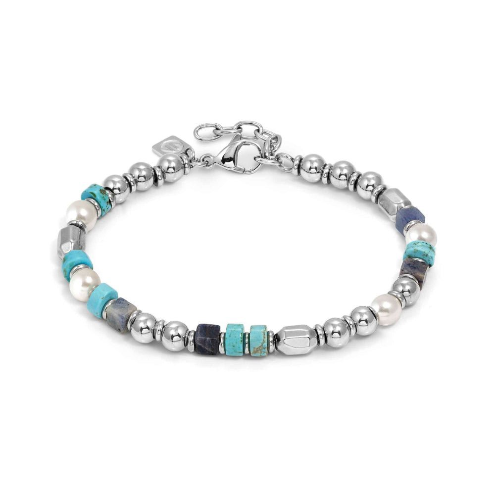 Nomination Instinctstyle Sea Edition with Nuggets and Natural Stones (Large) Mix 3 Mens Bracelet - MococoNomination027932/0638033497561008Bracelets