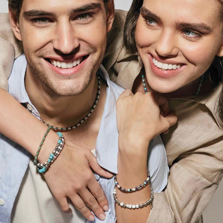 Nomination Instinctstyle Sea Edition with Nuggets and Natural Stones (Large) Mix 5 Mens Bracelet - MococoNomination027932/0658033497561022Bracelets