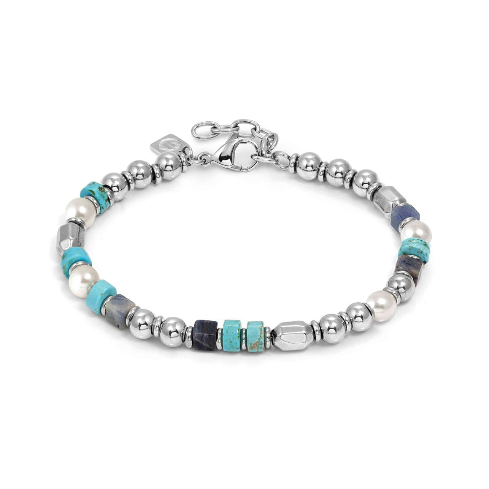 Nomination Instinctstyle Sea Edition with Steel Nuggets and Natural Stones (Large) Mix 3 Bracelet Image 1