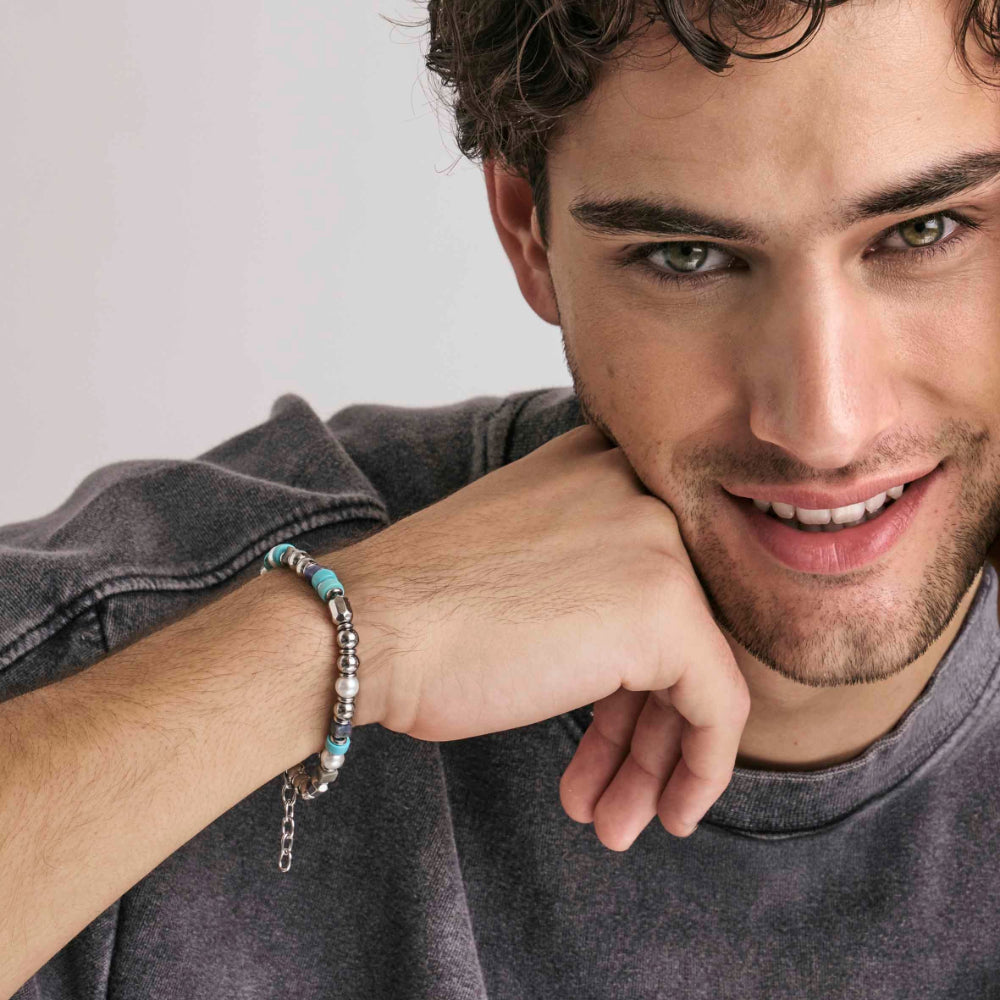 Nomination Instinctstyle Sea Edition with Steel Nuggets and Natural Stones (Large) Mix 3 Bracelet Image 2