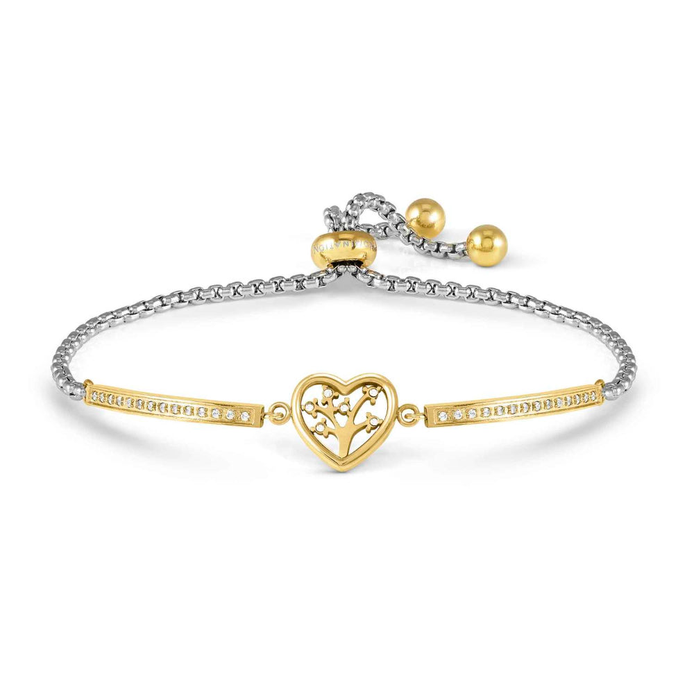 Nomination Milleluci Ed. Refined In Steel and Cubic Zirconia ( Ricco) (017-Tree Life) Bracelet Image