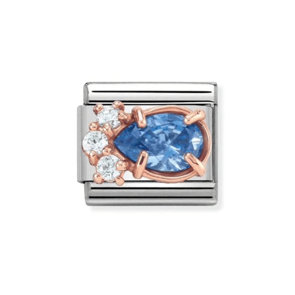 Nomination Rose Gold and Lavender CZ Drop Charm - MococoNomination430309/048033497389053Charms