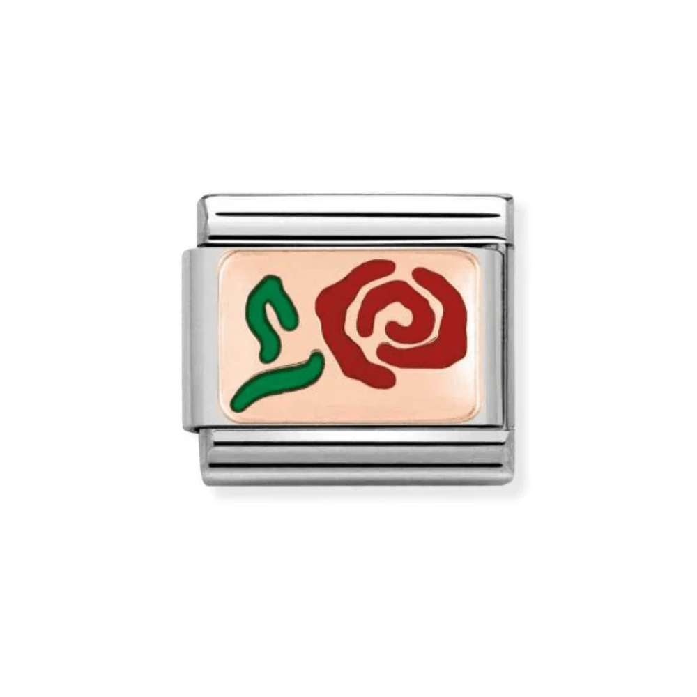 Nomination Rose Gold and Red Rose Charm - MococoNomination430201/108033497378767Charms