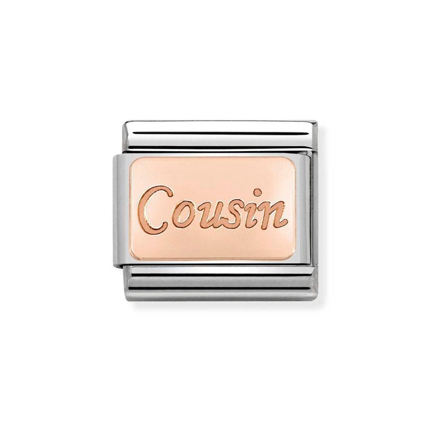 Nomination Rose Gold Classic Cousin Plate Charm - MococoNomination430108/158033497460622Charms and Links