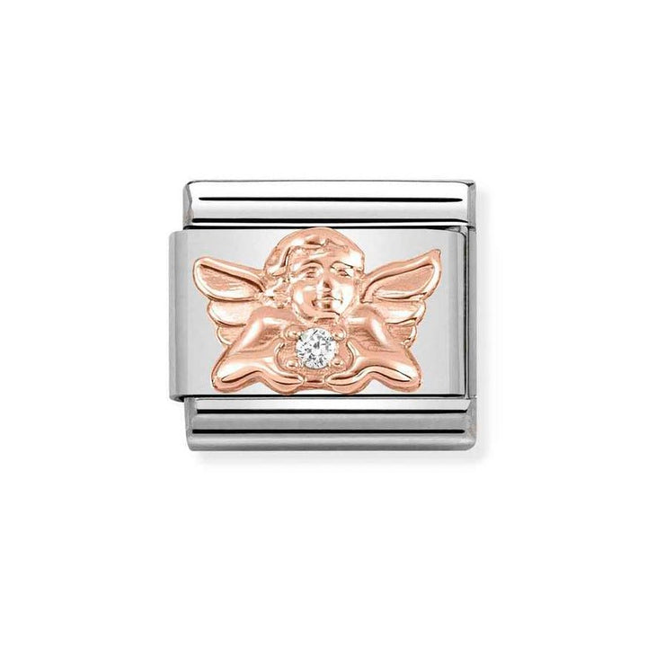 Nomination Rose Gold Classic Cz Angel Of Family Charm - MococoNomination430302/178033497453716Charms and Links