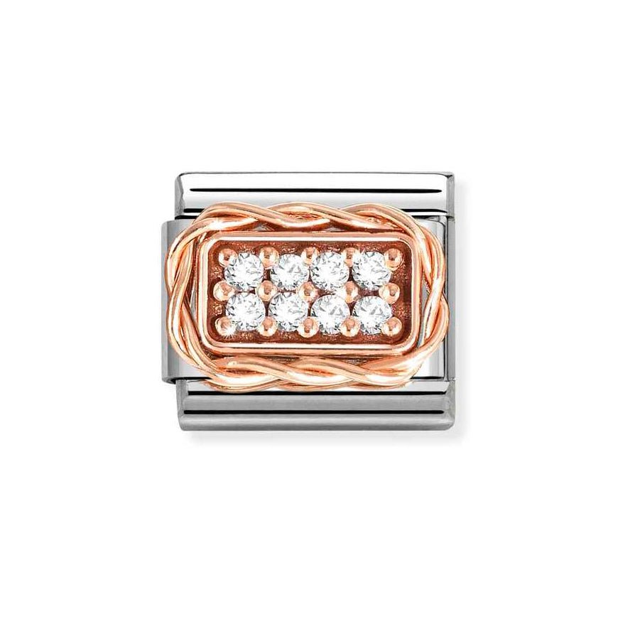 Nomination Rose Gold Classic Cz Clear Pave Charm - MococoNomination430318/018033497537348Charms and Links