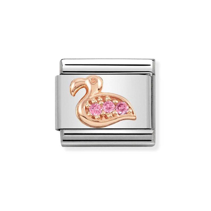 Nomination Rose Gold Classic Cz Flamingo Charm - MococoNomination430305/298033497485113Charms and Links