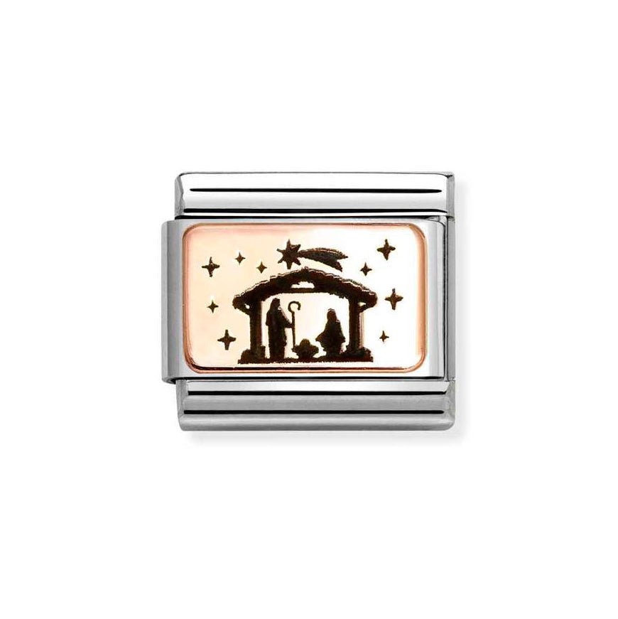 Nomination Rose Gold Classic Nativity Scene Charm - MococoNomination430111/198033497537232Charms and Links