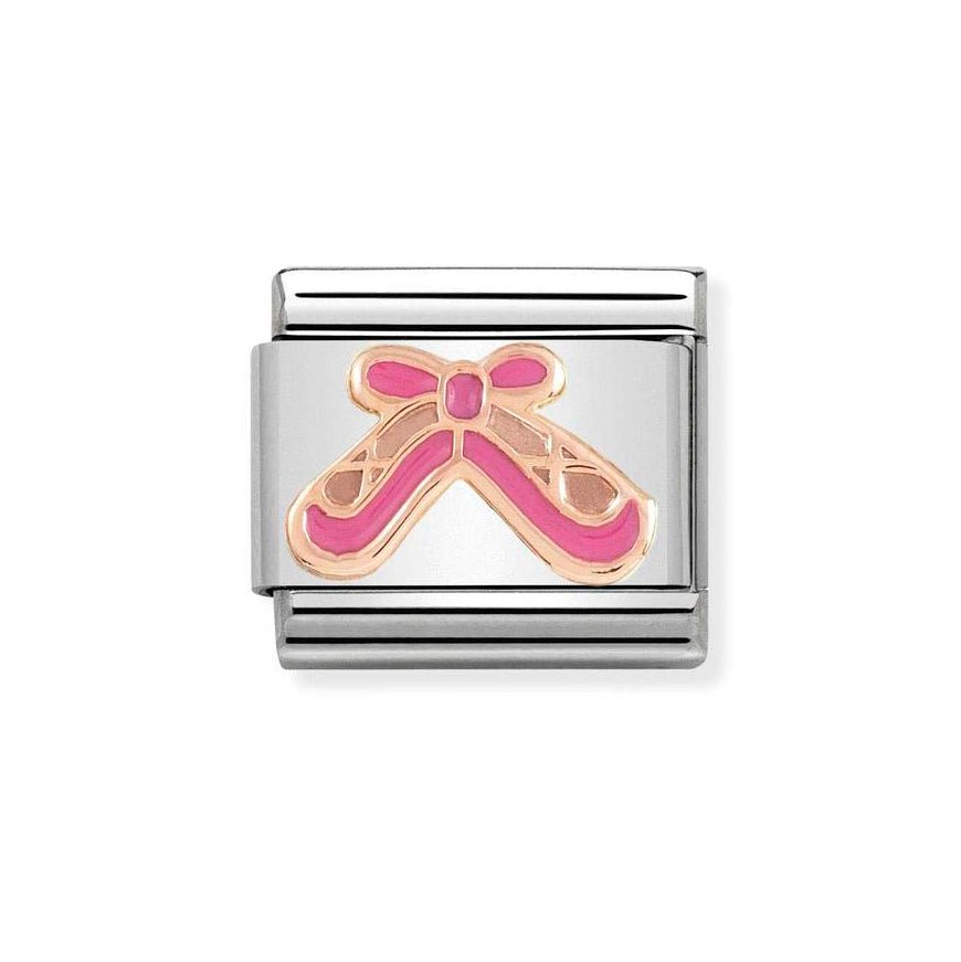 Nomination Rose Gold Classic Pink Ballet Shoes Charm - MococoNomination430203/028033497478733Charms and Links