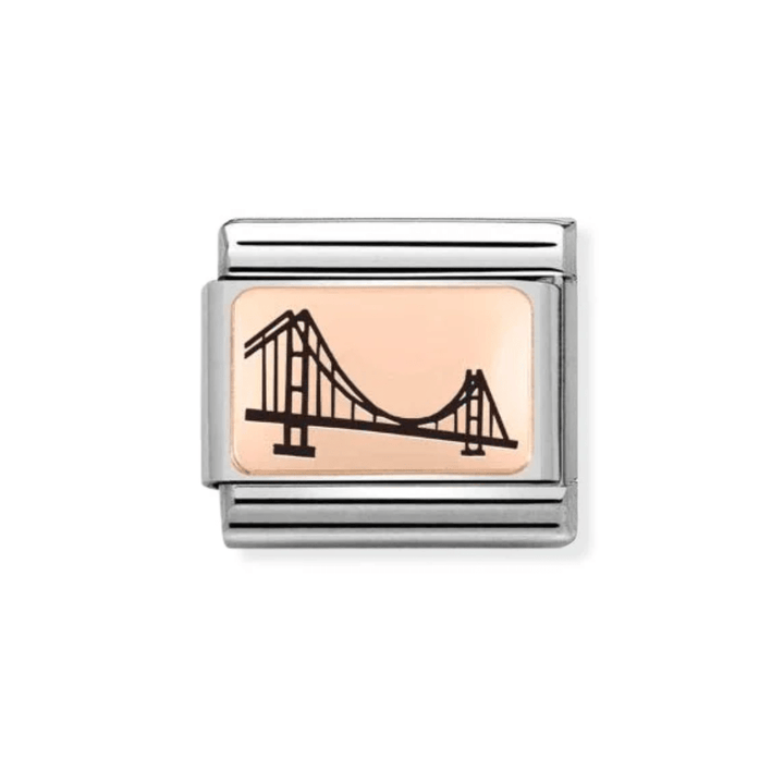 Nomination Rose Gold Classic Plates Humber Bridge Charm - MococoNomination430111/088033497502551Charms