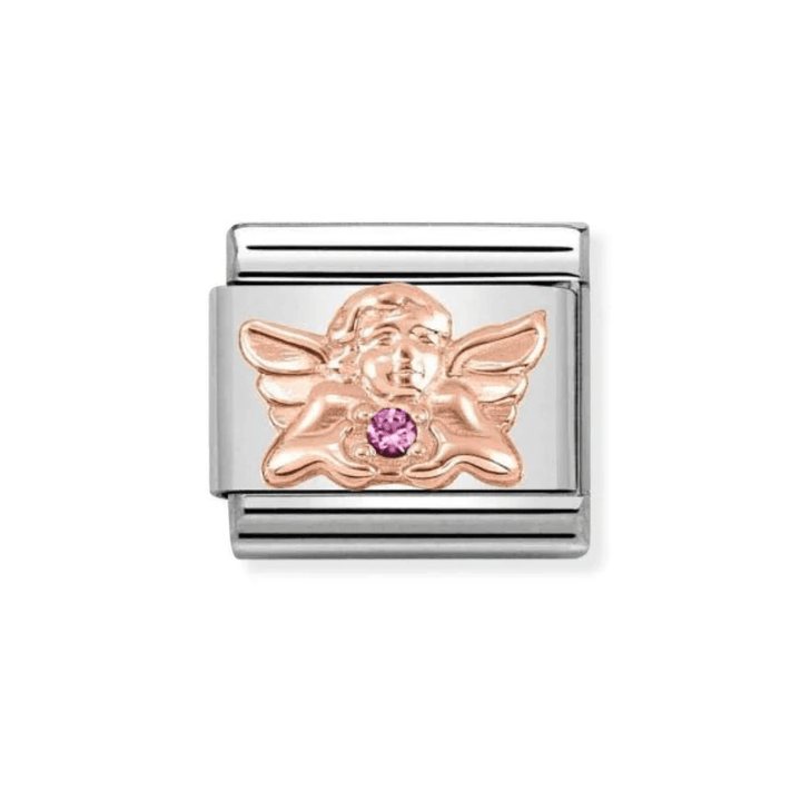 Nomination Rose Gold Classic Symbols Stainless with CZ Angel of Friendship Charm - MococoNomination430302/248033497453785Charms