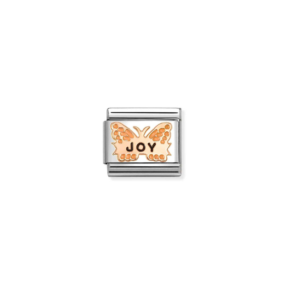 Nomination Rose Gold Composable Classic Orange Butterfly Joy Link Image