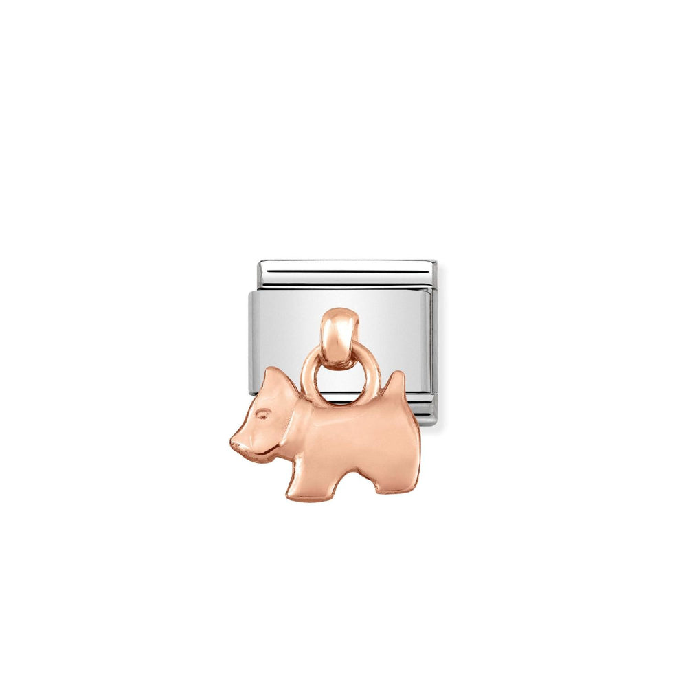 Nomination Rose Gold Composable Classic Stainless Steel with Dog Charm Image