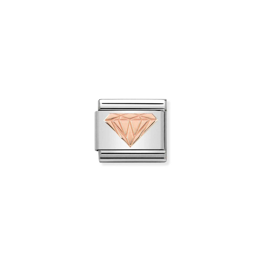 Nomination Rose Gold Composable Classic Symbols Steel and Brilliant Charm Image