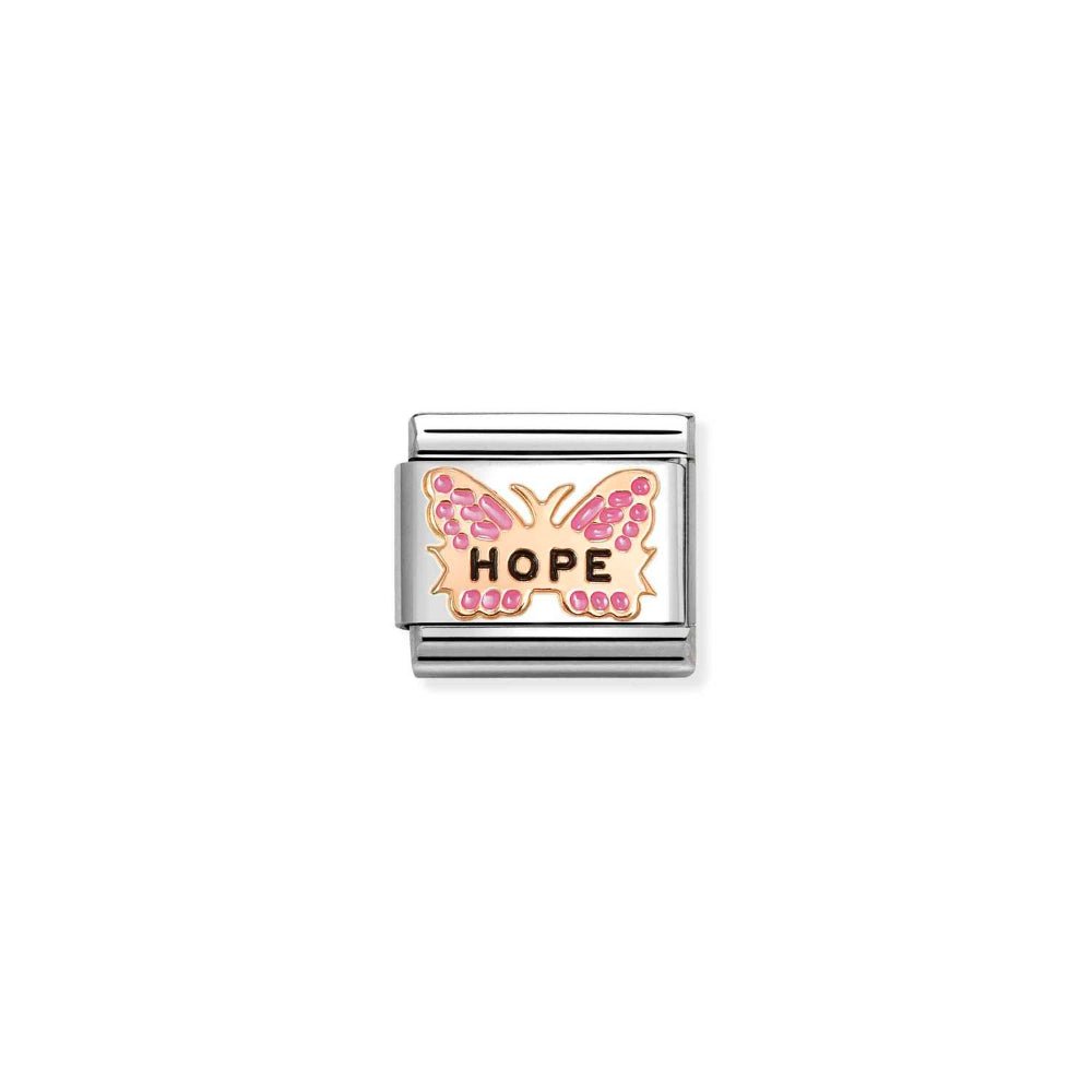 Nomination Rose Gold Fuchsia Butterfly Hope Charm - MococoNomination430202/508033497580214Charms