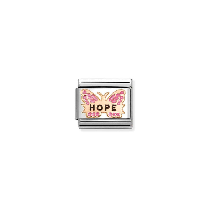 Nomination Rose Gold Fuchsia Butterfly Hope Charm - MococoNomination430202/508033497580214Charms