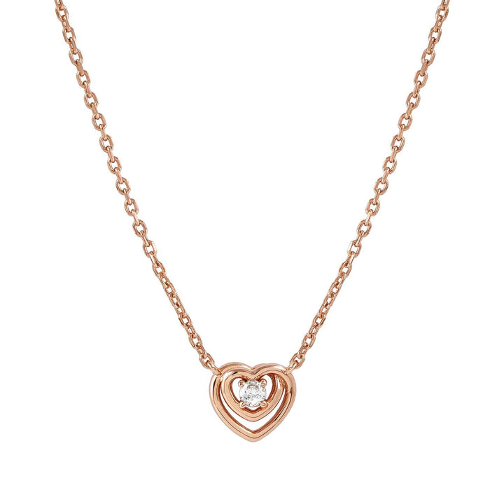 Nomination Rose Gold Heart Cubic Zirconia Necklace - MococoNomination241706/0058033497556837Necklaces
