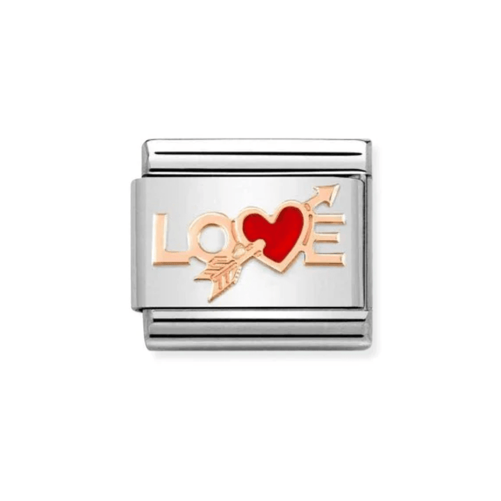 Nomination Rose Gold Love With Heart And Arrow Charm - MococoNomination430202/108033497521941Charms