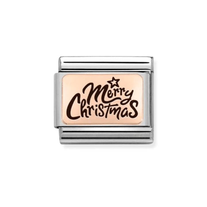 Nomination Rose Gold Merry Christmas With Star Charm - MococoNomination430111/148033497504807Charms