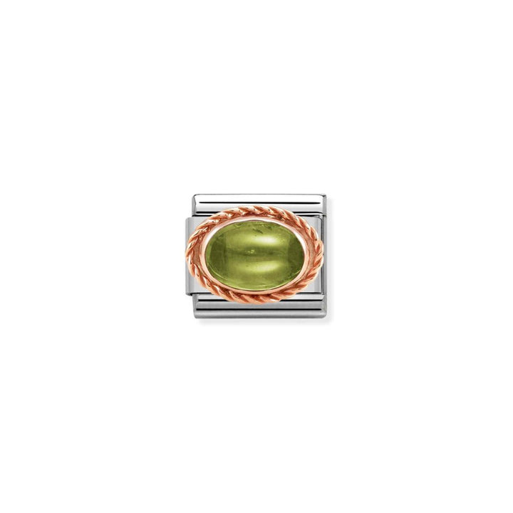 Nomination Rose Gold Natural Peridot Stone Charm - MococoNomination430507/368033497496324Charms