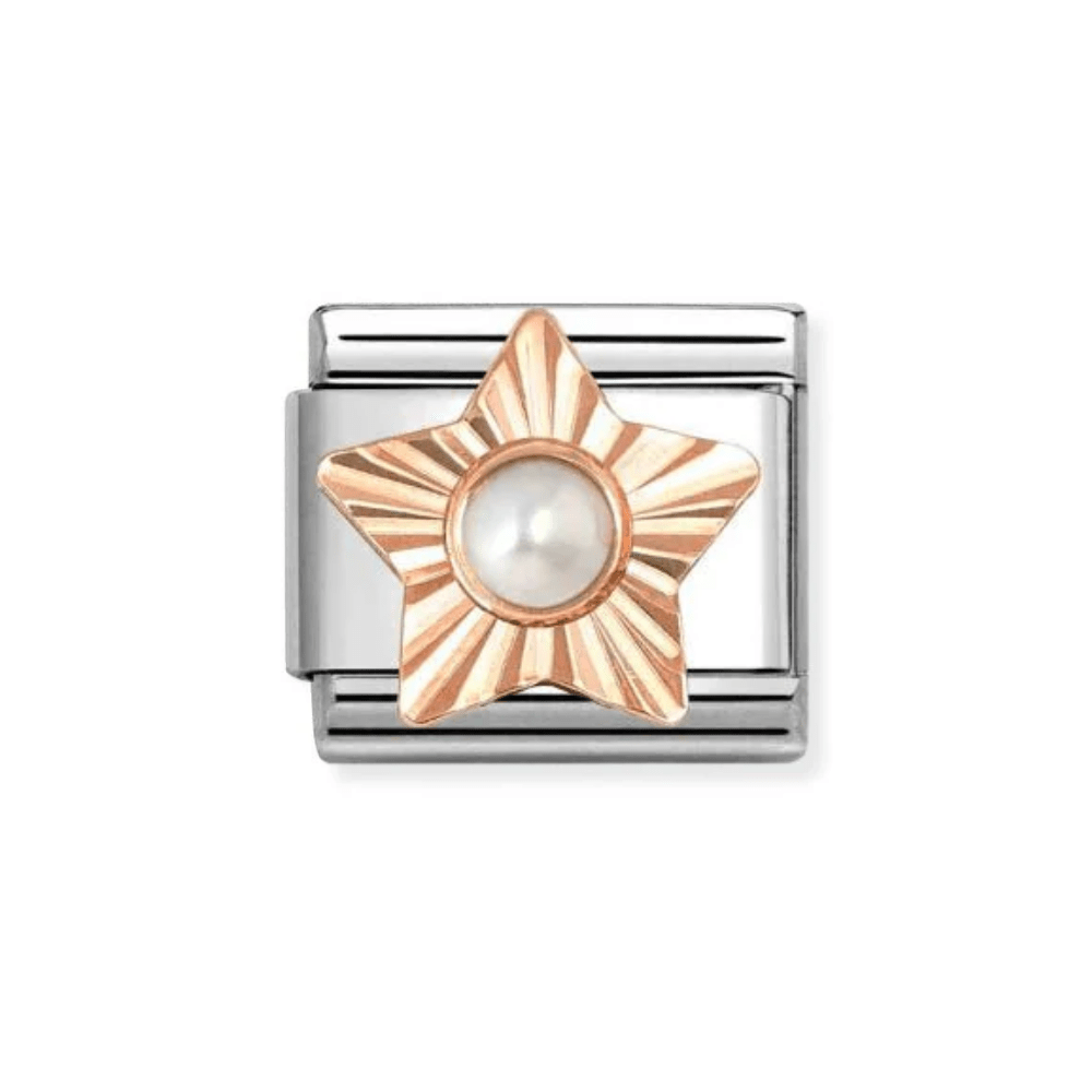 Nomination Rose Gold Pearl Star Charm - MococoNomination430515/138033497568625Charms