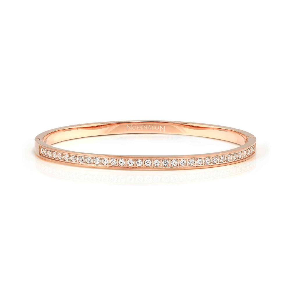 Nomination Rose Gold Pretty Bangles Cubic Zirconia Bracelet Image
