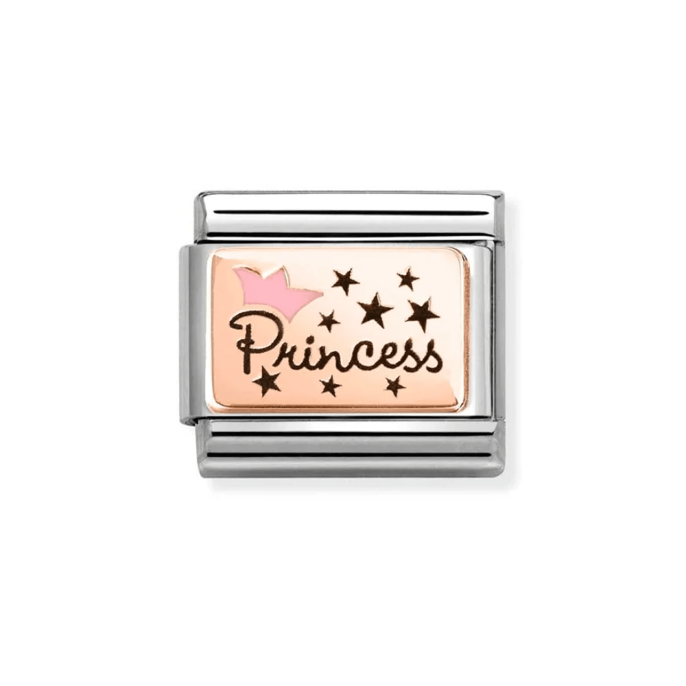Nomination Rose Gold Starter Bracelet Rose Gold Princess Charm - MococoNominationBracelets