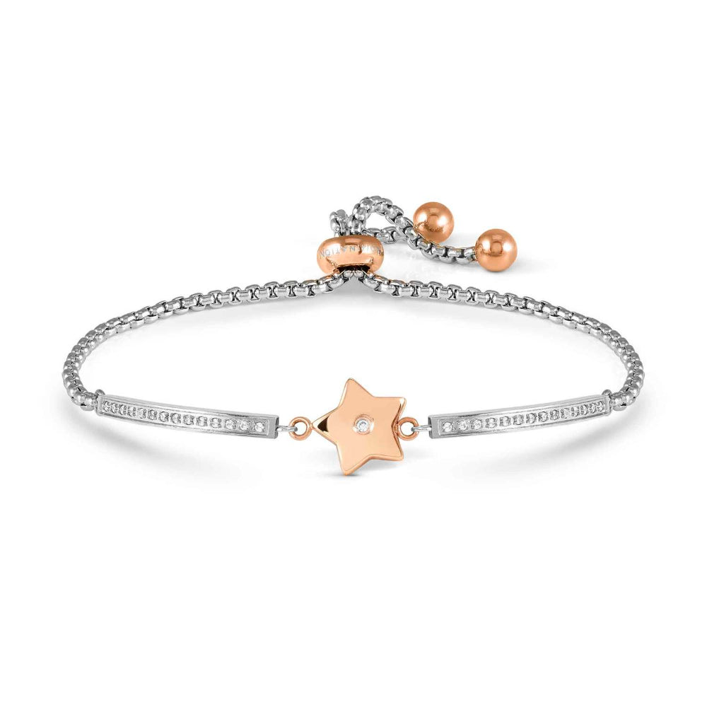 Nomination Rose Milleluci Ed. Refined In Steel and Cubic Zirconia Star Bracelet Image