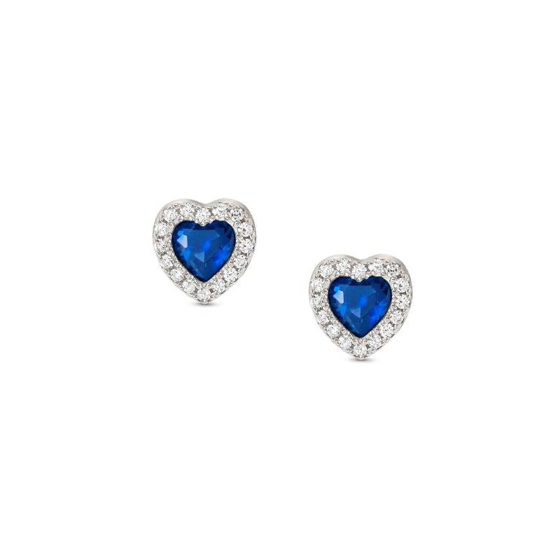 Nomination Silver All My Love Blue Heart Stud Earrings - MococoNomination240304/0128033497539953Earrings