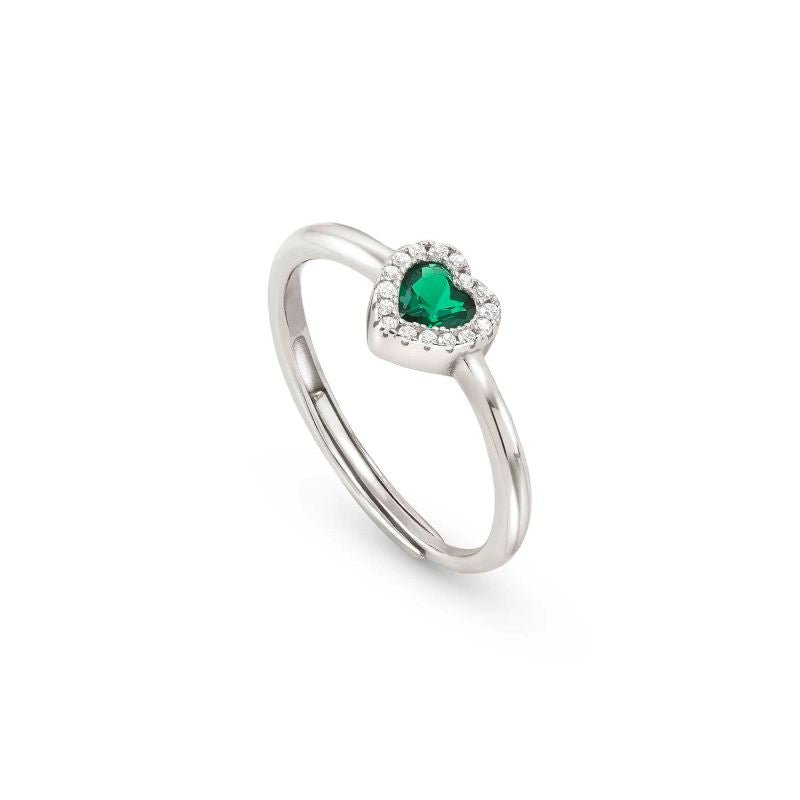 Nomination Silver All My Love Green Heart Adjustable Ring - MococoNomination240300/0148033497539823Rings