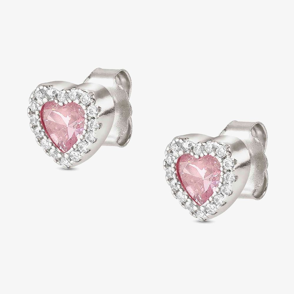 Nomination Silver All My Love Pink Heart Stud Earrings - MococoNomination240304/0028033497539939Earrings