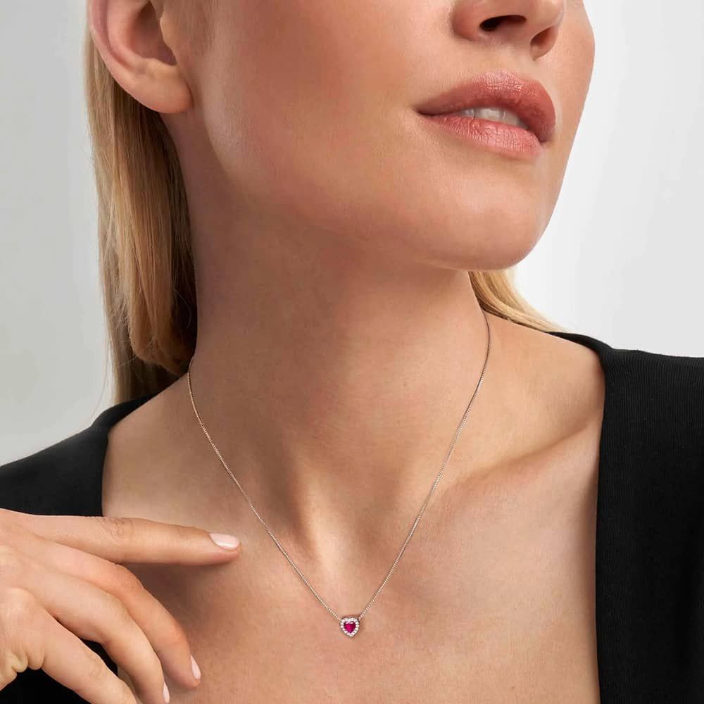 Nomination Silver All my Love Red Heart Necklace - MococoNomination240302/0068033497539878Necklaces