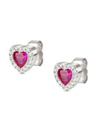 Nomination Silver All My Love Red Heart Stud Earrings - MococoNomination240304/0068033497539946Earrings