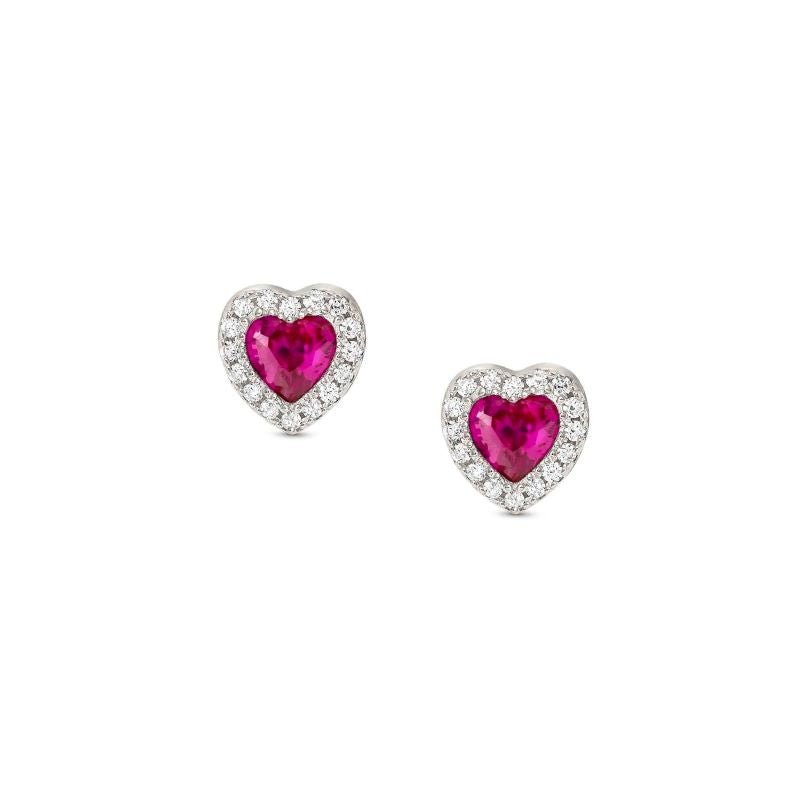 Nomination Silver All My Love Red Heart Stud Earrings - MococoNomination240304/0068033497539946Earrings
