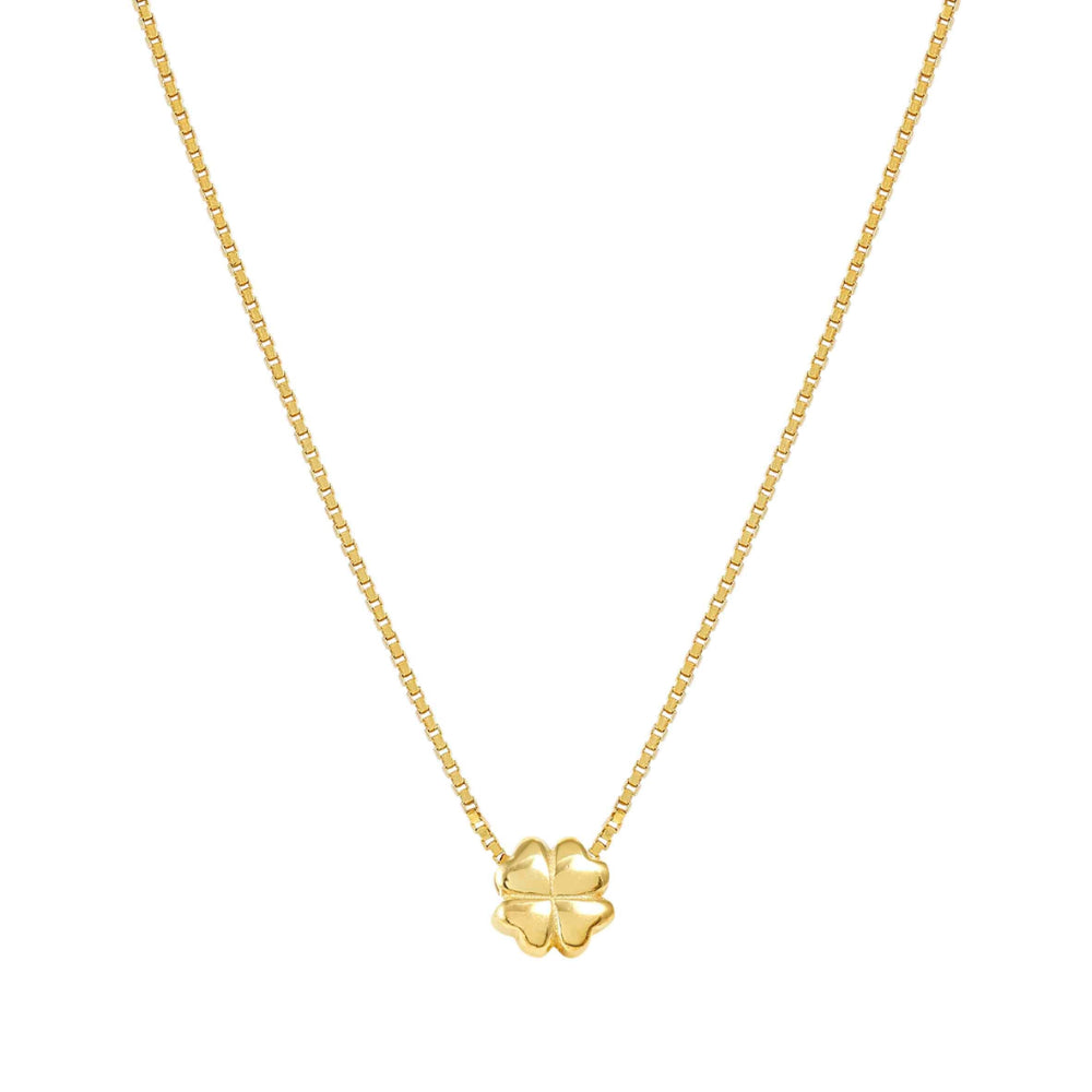 Nomination Silver and Gold Armonica Cubic Zirconia Four Leaf Clover Necklace Image 1