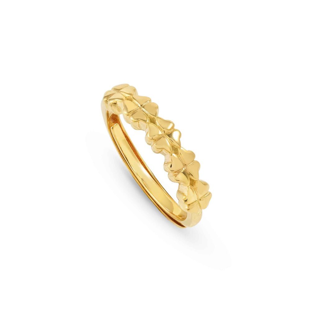 Nomination Silver and Gold Armonica Four Leaf Clover Ring - MococoNomination241300/0038033497555236Rings
