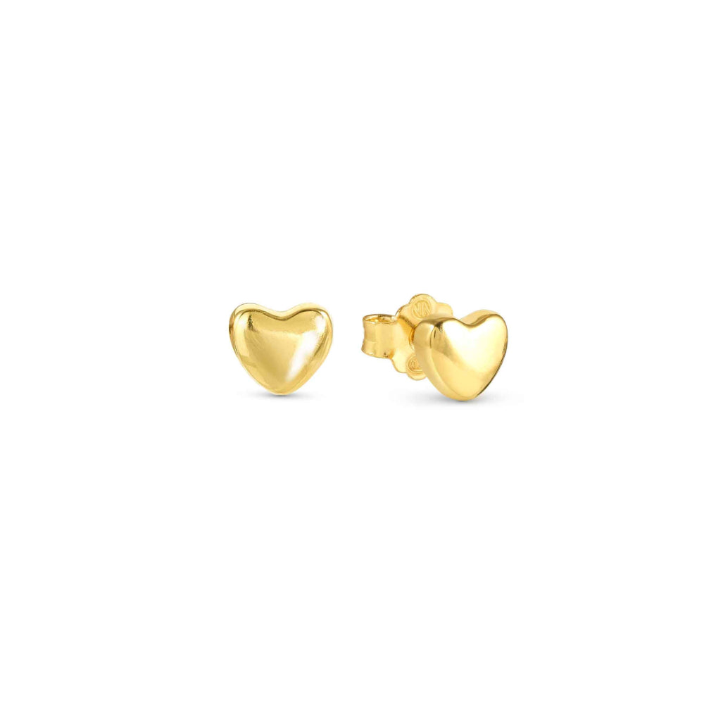 Nomination Silver and Gold Armonica Heart Earrings Image 1