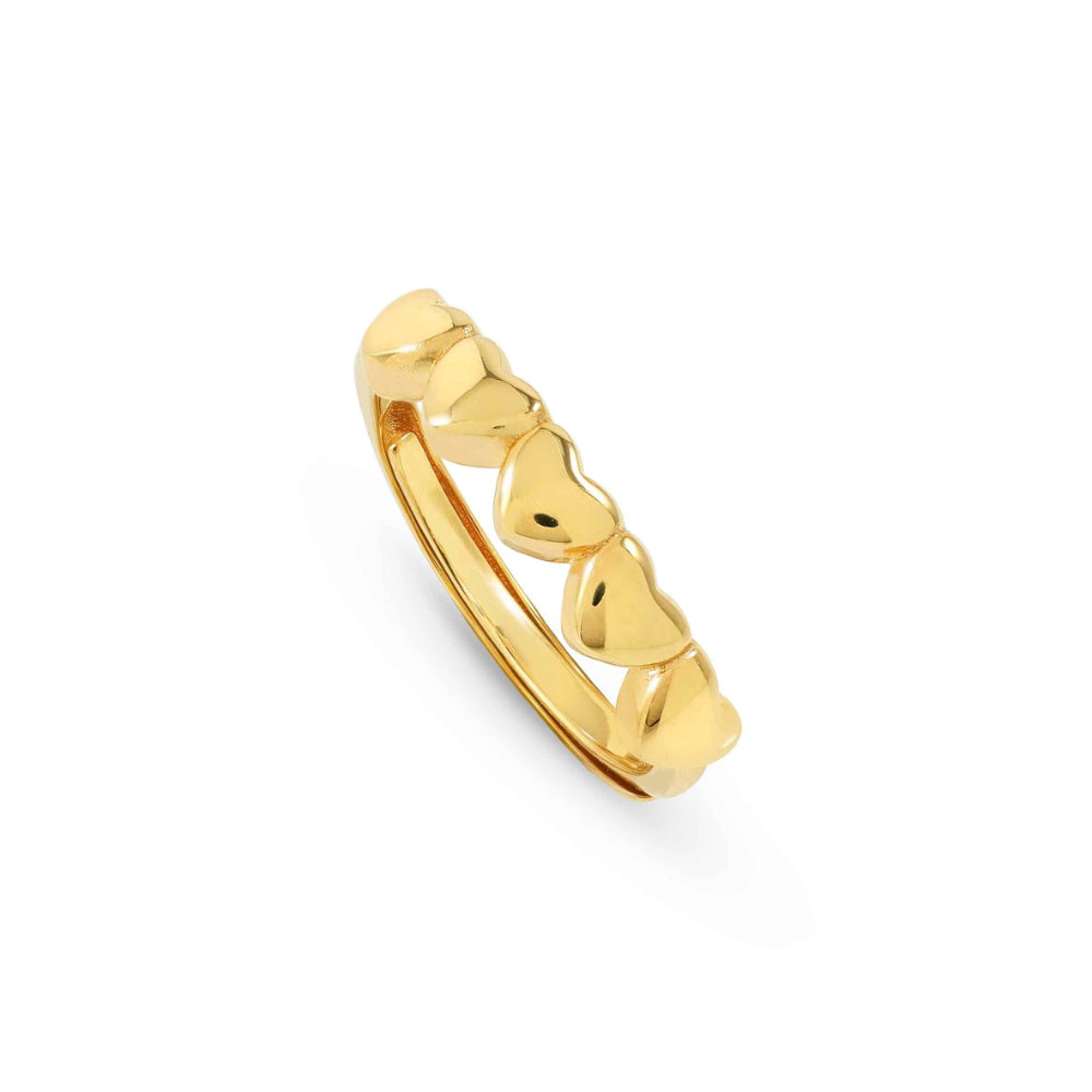 Nomination Silver and Gold Armonica Heart Ring Image 1