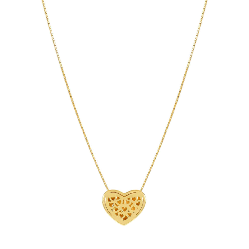 Nomination Silver and Gold Armonica Large Cubic Zirconia Heart Necklace Image 6