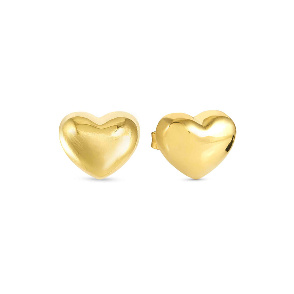 Nomination Silver and Gold Armonica (Large) Heart Earrings Image 1