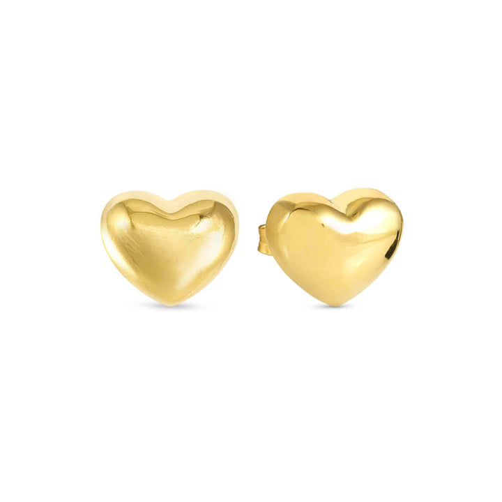 Nomination Silver and Gold Armonica (Large) Heart Earrings Image 1